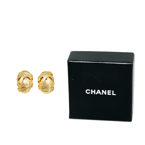 Pre-Loved Chanel CC Clip On Earrings - Picture 4 of 4